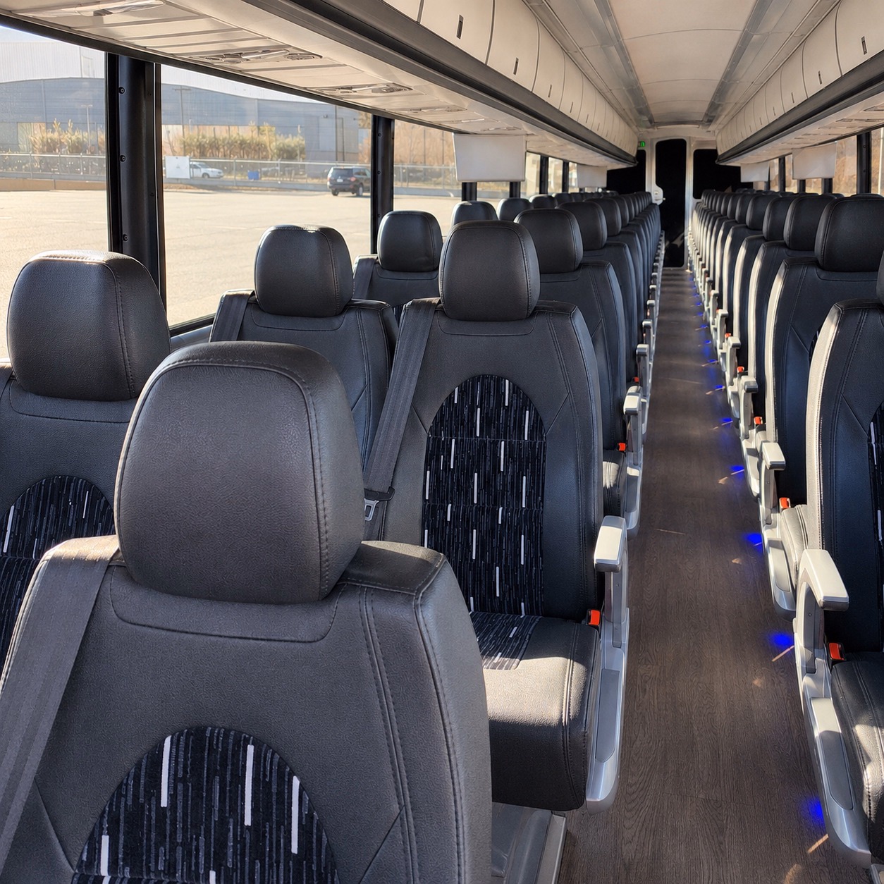 cedar park charter bus interior gallery